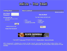 Tablet Screenshot of mail.vu