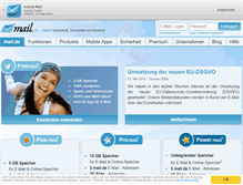 Tablet Screenshot of mail.de
